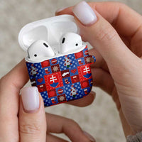 Slovakia Christmas Patchwork AirPods Case - Wonder Print Shop