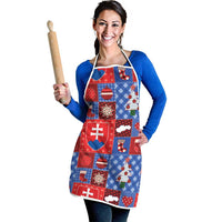 Slovakia Christmas Patchwork Apron - Wonder Print Shop