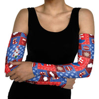 Slovakia Christmas Patchwork Arm Sleeves - Wonder Print Shop