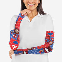 Slovakia Christmas Patchwork Arm Sleeves - Wonder Print Shop