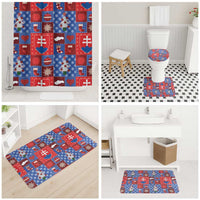 Slovakia Christmas Patchwork Bathroom Set - Wonder Print Shop
