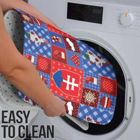 Slovakia Christmas Patchwork Bathroom Set - Wonder Print Shop