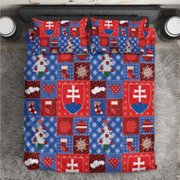 Slovakia Christmas Patchwork Bedding Set - Wonder Print Shop