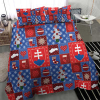 Slovakia Christmas Patchwork Bedding Set - Wonder Print Shop