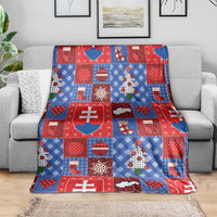 Slovakia Christmas Patchwork Blanket - Wonder Print Shop