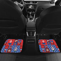 Slovakia Christmas Patchwork Car Mats - Wonder Print Shop