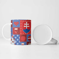 Slovakia Christmas Patchwork Ceramic Mug - Wonder Print Shop