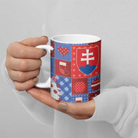 Slovakia Christmas Patchwork Ceramic Mug - Wonder Print Shop