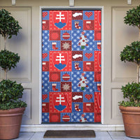 Slovakia Christmas Patchwork Door Cover - Wonder Print Shop