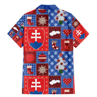 Slovakia Christmas Patchwork Family Matching Mermaid Dress and Hawaiian Shirt - Wonder Print Shop