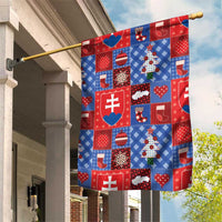 Slovakia Christmas Patchwork Garden Flag - Wonder Print Shop