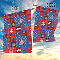 Slovakia Christmas Patchwork Garden Flag - Wonder Print Shop