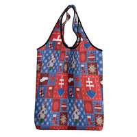 Slovakia Christmas Patchwork Grocery Bag - Wonder Print Shop