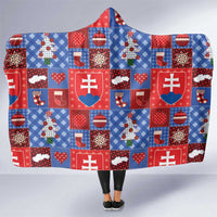 Slovakia Christmas Patchwork Hooded Blanket - Wonder Print Shop