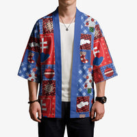 Slovakia Christmas Patchwork Kimono - Wonder Print Shop