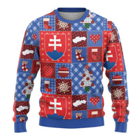 Slovakia Christmas Patchwork Ugly Christmas Sweater - Wonder Print Shop