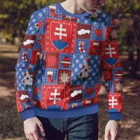 Slovakia Christmas Patchwork Ugly Christmas Sweater - Wonder Print Shop