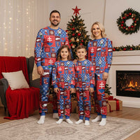 Slovakia Christmas Patchwork Christmas Pajama Set - Wonder Print Shop