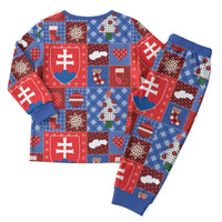 Slovakia Christmas Patchwork Christmas Pajama Set - Wonder Print Shop