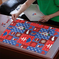 Slovakia Christmas Patchwork Puzzle - Wonder Print Shop