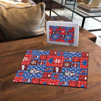 Slovakia Christmas Patchwork Puzzle - Wonder Print Shop
