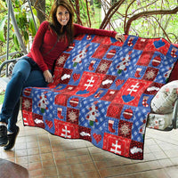 Slovakia Christmas Patchwork Quilt - Wonder Print Shop