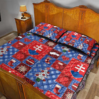 Slovakia Christmas Patchwork Quilt Bed Set - Wonder Print Shop