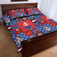 Slovakia Christmas Patchwork Quilt Bed Set - Wonder Print Shop