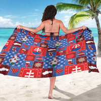 Slovakia Christmas Patchwork Sarong - Wonder Print Shop