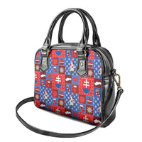 Slovakia Christmas Patchwork Shoulder Handbag - Wonder Print Shop