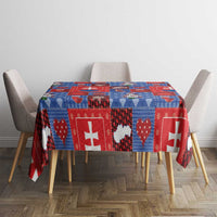 Slovakia Christmas Patchwork Tablecloth - Wonder Print Shop