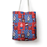 Slovakia Christmas Patchwork Tote Bag - Wonder Print Shop