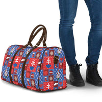 Slovakia Christmas Patchwork Travel Bag - Wonder Print Shop
