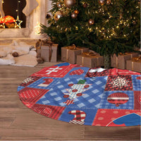 Slovakia Christmas Patchwork Tree Skirt - Wonder Print Shop