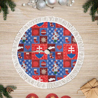 Slovakia Christmas Patchwork Tree Skirt - Wonder Print Shop