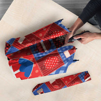 Slovakia Christmas Patchwork Umbrella - Wonder Print Shop