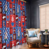 Slovakia Christmas Patchwork Window Curtain - Wonder Print Shop