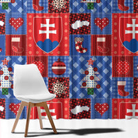 Slovakia Christmas Patchwork Window Curtain - Wonder Print Shop
