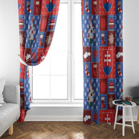 Slovakia Christmas Patchwork Window Curtain - Wonder Print Shop