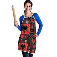 Albania Christmas Patchwork Apron - Wonder Print Shop