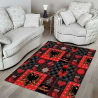 Albania Christmas Patchwork Area Rug - Wonder Print Shop