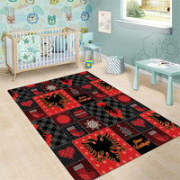 Albania Christmas Patchwork Area Rug - Wonder Print Shop