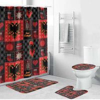 Albania Christmas Patchwork Bathroom Set - Wonder Print Shop