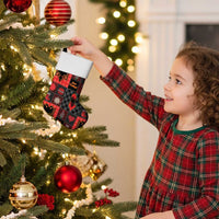 Albania Christmas Patchwork Christmas Stocking - Wonder Print Shop