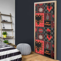 Albania Christmas Patchwork Door Cover - Wonder Print Shop