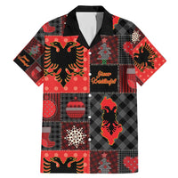 Albania Christmas Patchwork Family Matching Mermaid Dress and Hawaiian Shirt - Wonder Print Shop