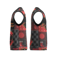 Albania Christmas Patchwork Christmas Knitted V-Neck Vest - Wonder Print Shop