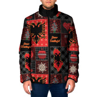 Albania Christmas Patchwork Padded Jacket - Wonder Print Shop