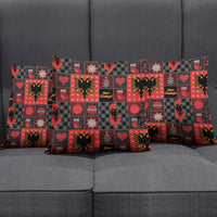 Albania Christmas Patchwork Pillow Cover - Wonder Print Shop