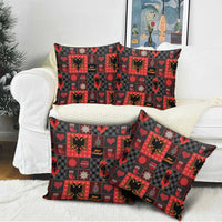 Albania Christmas Patchwork Pillow Cover - Wonder Print Shop
